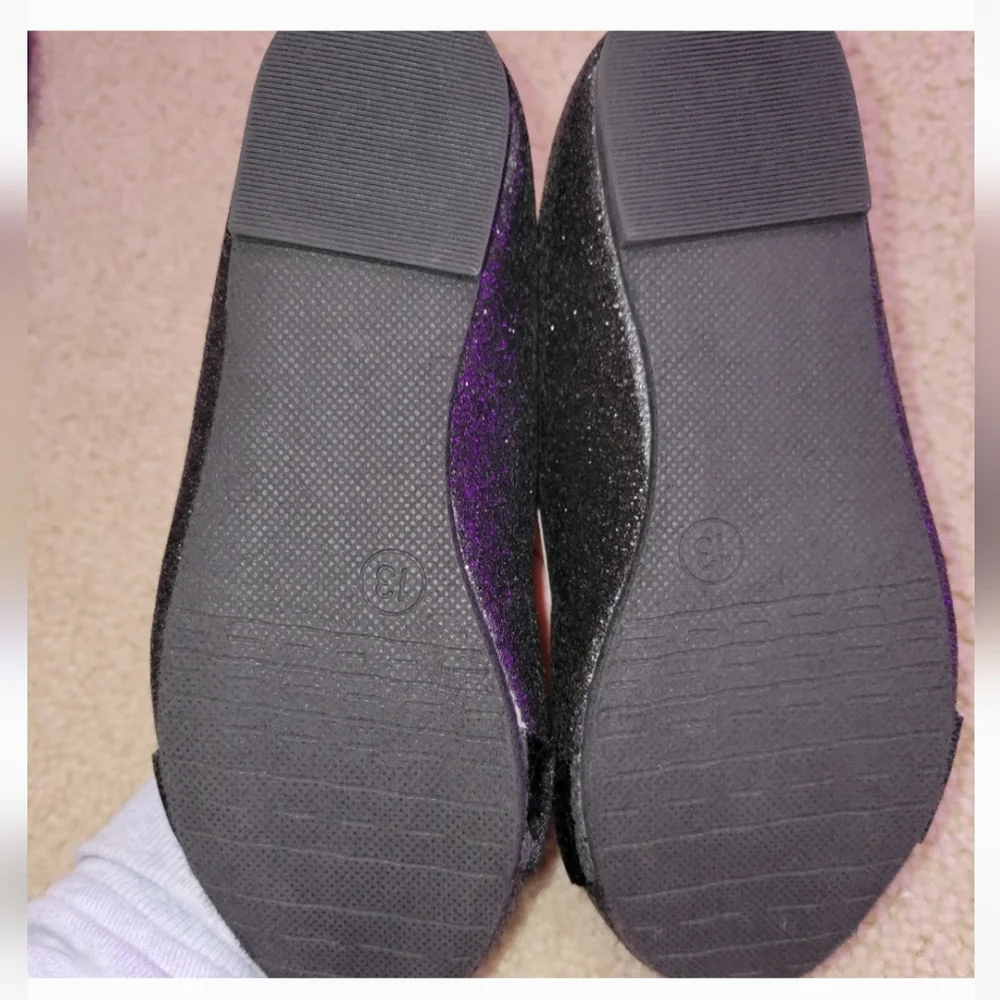NEW sparkly black flats